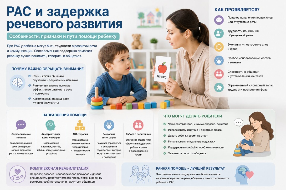 РАС и задержка речевого развития
